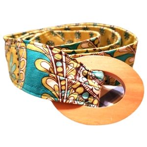 Vera Bradley Vintage 2000s Peacock Reversible Belt 43"